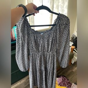 Old navy blue floral dress